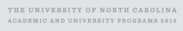 UNC Academic and University Programs 2015 Annual Report